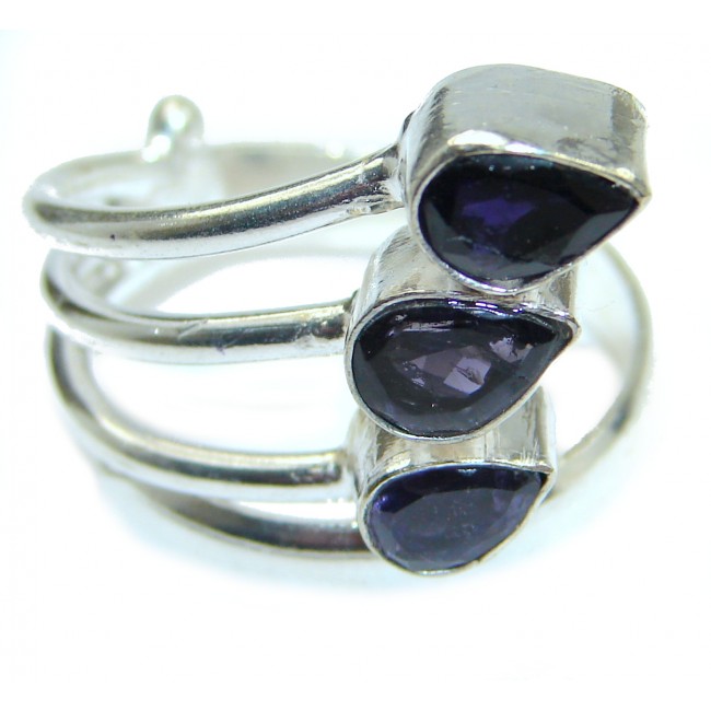 Iolite .925 Sterling Silver Ring s. 9