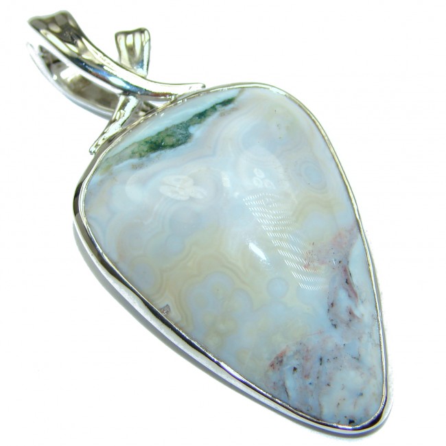 SENSATIONAL AAA+ Ocean Jasper .925 Sterling Silver handmade pendant