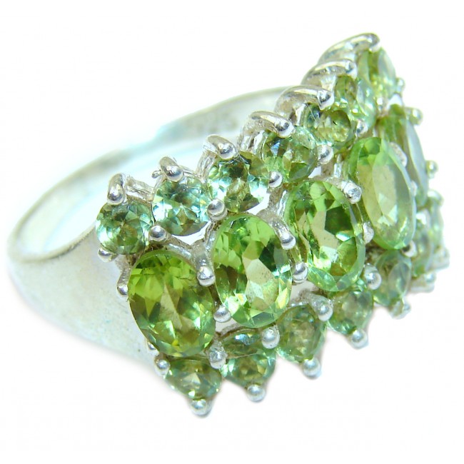 Energazing authentic Peridot .925 Sterling Silver Ring size 9