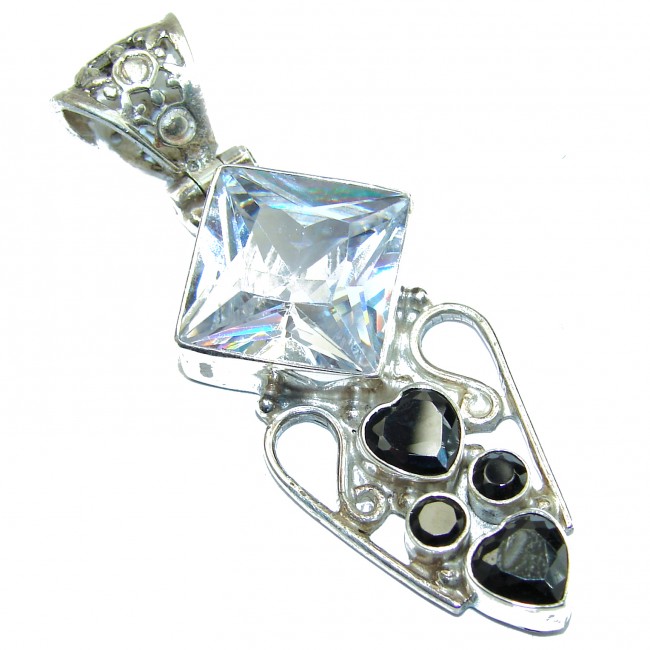 Great Cubic Zirconia .925 Sterling Silver Pendant