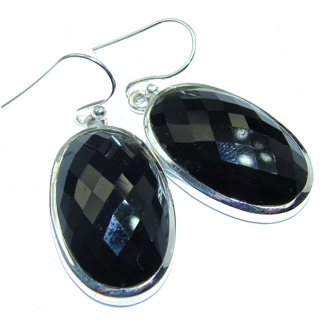 Simple The Best Black Onyx .925 Sterling Silver earrings