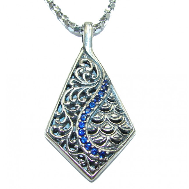 Genuine Kyanite .925 Sterling Silver handmade necklace