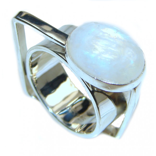 Energazing Moonstone .925 Sterling Silver handmade Ring size 7