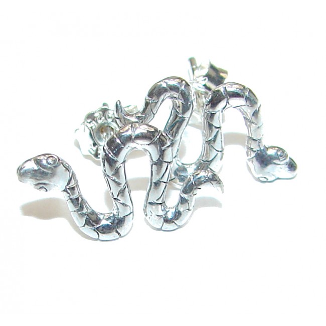 Snakes .925 Sterling Silver Earrings