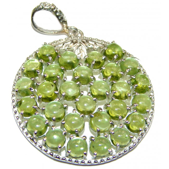 Beautiful genuine Peridot .925 Sterling Silver handcrafted Pendant