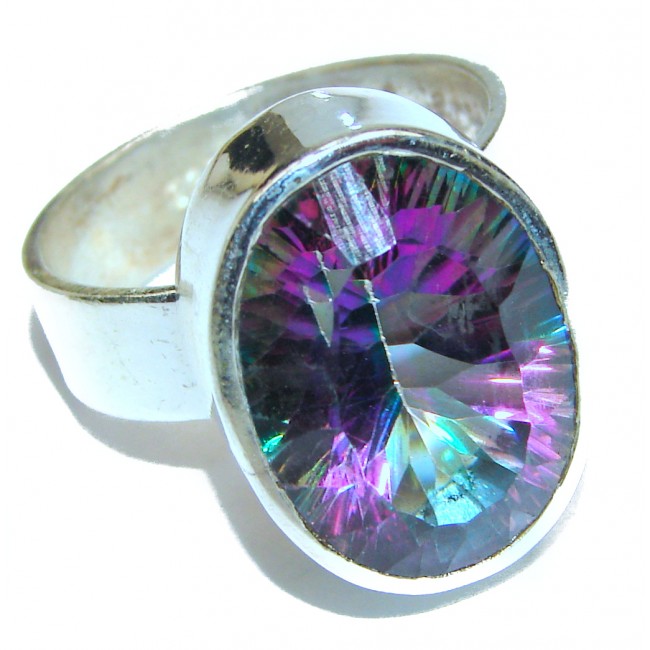 Awesome Natural Magic Topaz .925 Silver Ring size 10