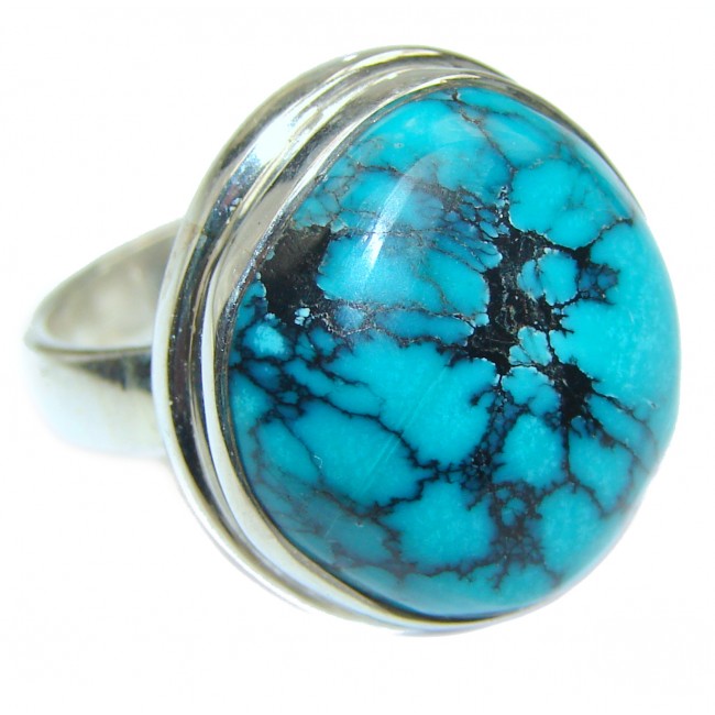 Turquoise .925 Sterling Silver ring; s. 6 1/2
