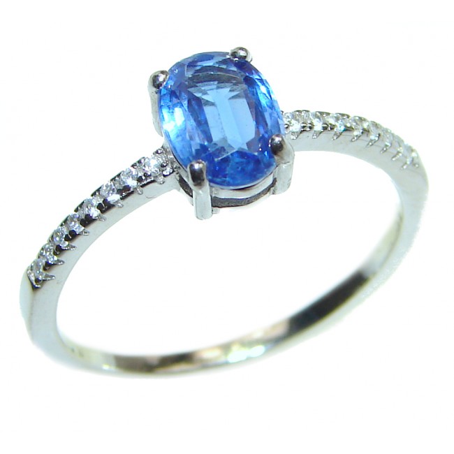 Authentic Australian Blue Kyanite .925 Sterling Silver handmade Ring s. 9 1/4