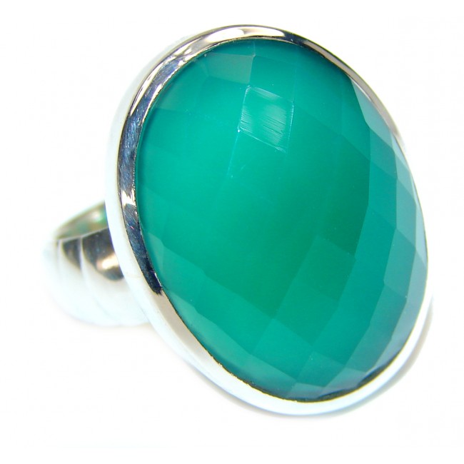 Botswana Agate .925 Sterling Silver Ring size 6