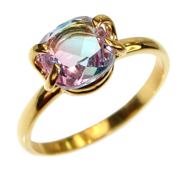 Posh Ametrine 14K Gold over .925 Sterling Silver handcrafted Ring s. 9