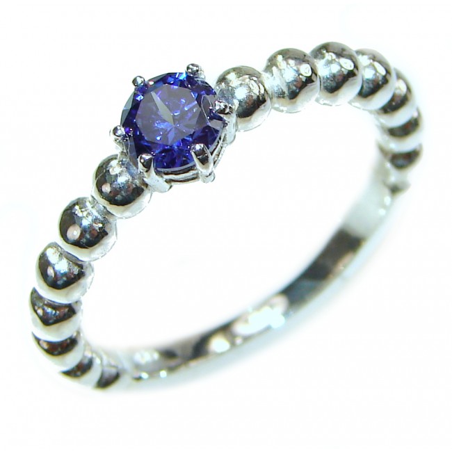 Posh Blue Topaz .925 Sterling Silver handcrafted ring size 9 1/4