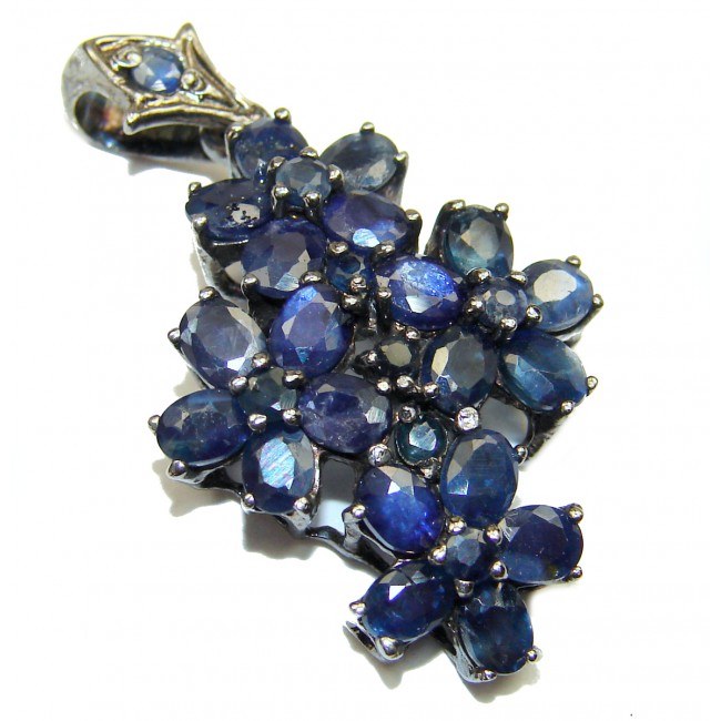 Mia Sapphire .925 Sterling Silver handcrafted pendant