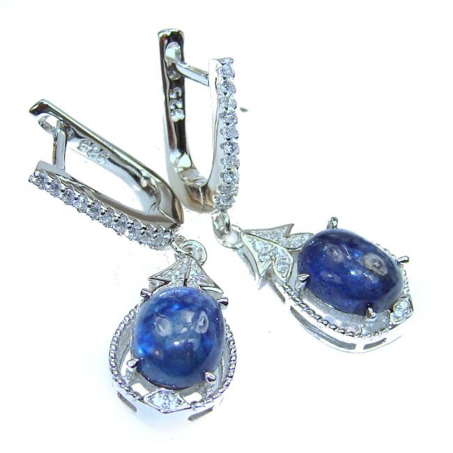 Delicate Sapphire .925 Sterling Silver earrings