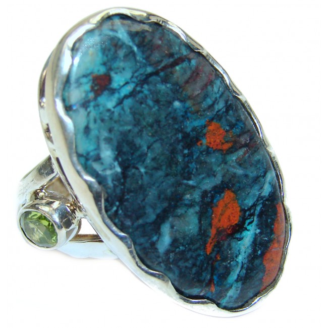 Sonora Jasper .925 Sterling Silver handcrafted Ring size 6 adjustable