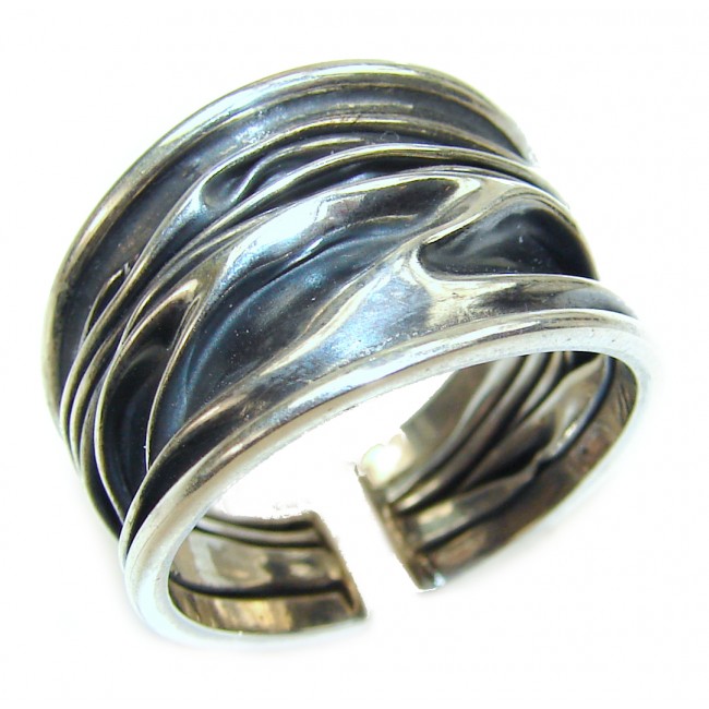 Natural Beauty Italy Made Silver Sterling Silver ring s. 9