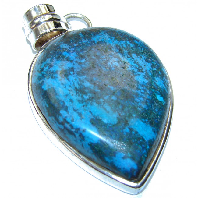 Great Beauty Azurite .925 Sterling Silver handcrafted Pendant