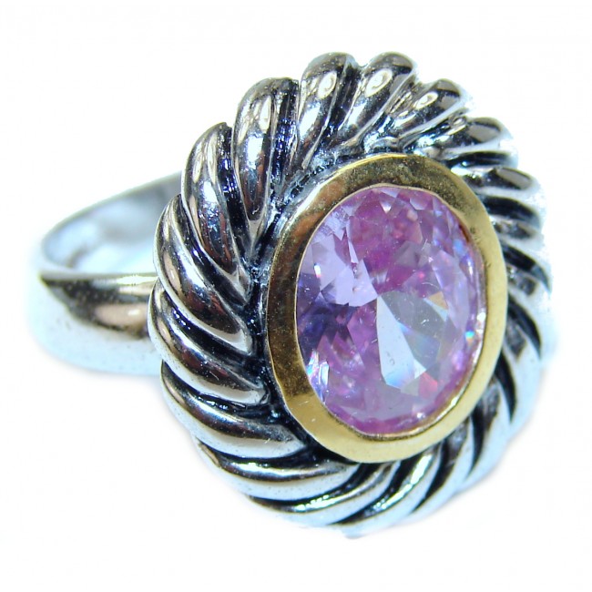 Purple Beauty genuine Amethyst .925 Sterling Silver handcrafted Ring size 6