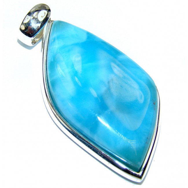 Glorious Best quality authentic Larimar .925 Sterling Silver handmade pendant