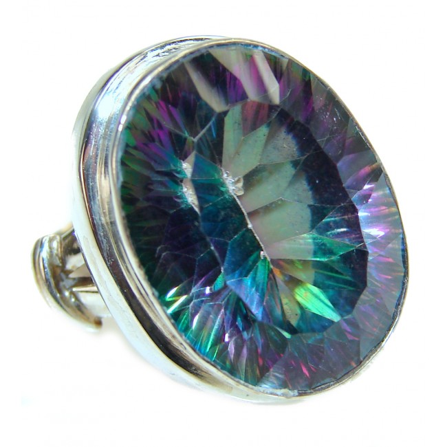 Awesome Natural Magic Topaz .925 Silver Ring size 6