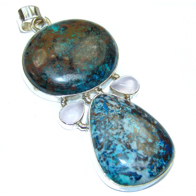 Amazing Ruby in Zoisite .925 Sterling Silver handmade Pendant