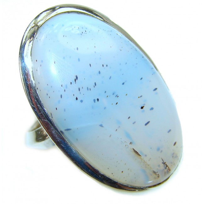 Simplicity Scentic Montana Agate .925 Sterling Silver Ring s. 7