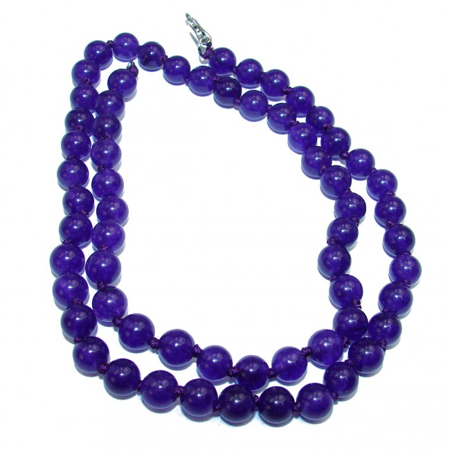 Rare Unusual purplel Quartz Beads NECKLACE