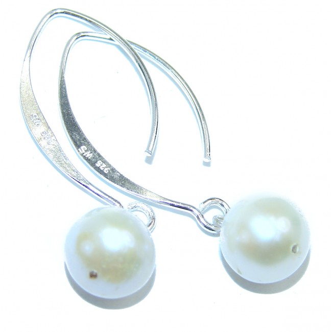 Sublime Beauty Pearl .925 Sterling Silver handcrafted Earrings