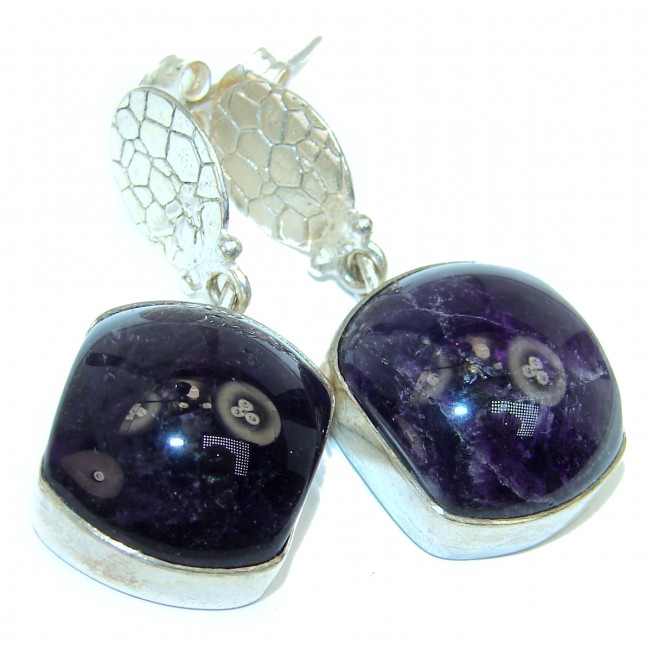 Just Perfect Amethyst .925 Sterling Silver HANDCRAFTED earrings