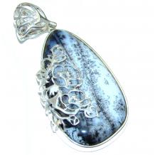 Perfect quality Dendritic  Agate  .925 Sterling Silver handmade Pendant