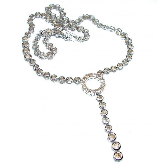 Genuine Citrine .925 Silver handcrafted Necklace