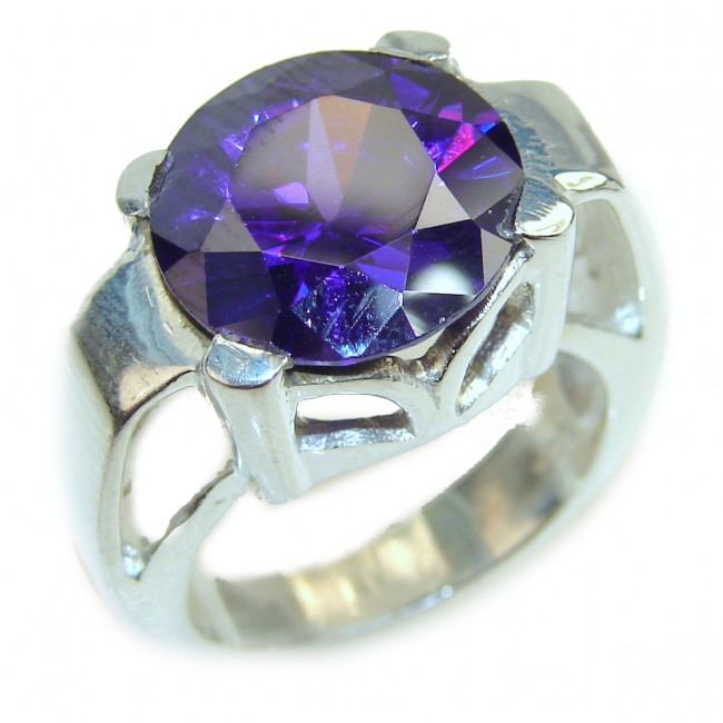 Purple Beauty 18.5 carat Amethyst .925 Sterling Silver Ring size 8