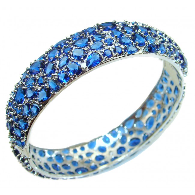 Sapphire .925 Sterling Silver handcrafted Bracelet