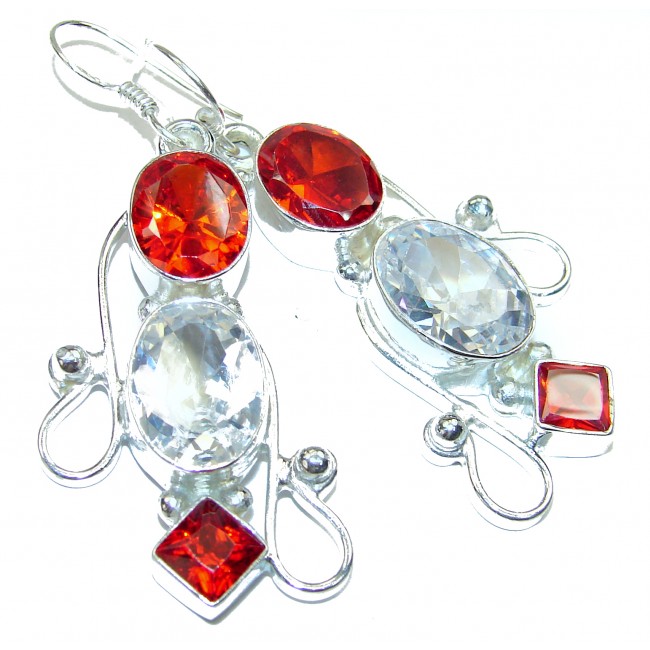 Topaz .925 Sterling Silver handcrafted earrings