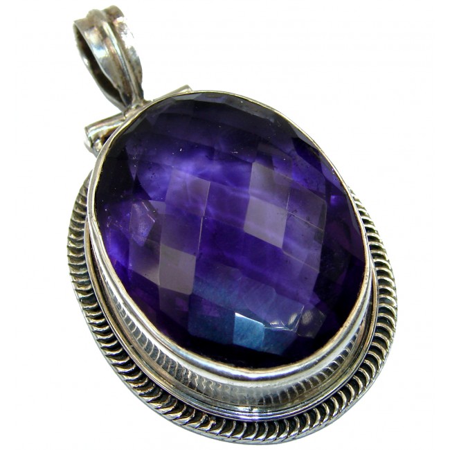 Artisan Design purple quartz .925 Sterling Silver pendant