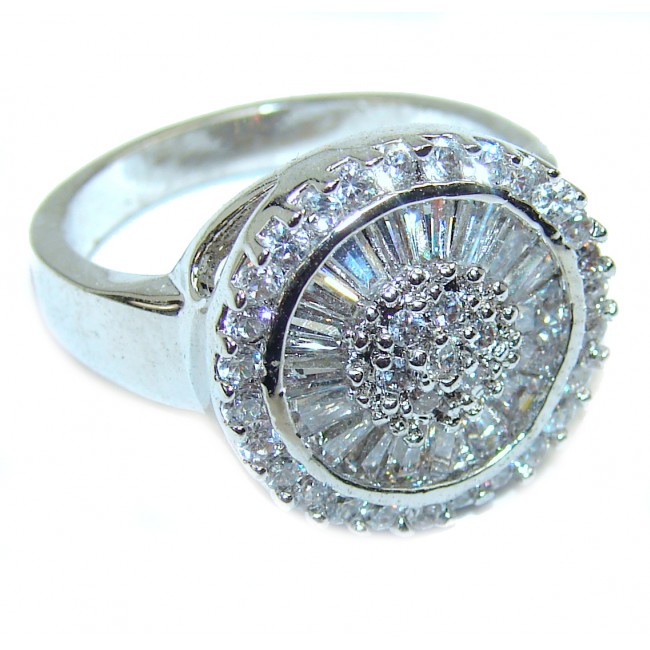 Pure Love White Topaz .925 Sterling Silver ring size 9