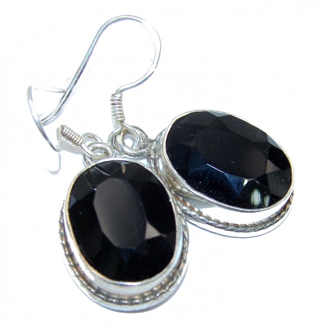 Incredible Onyx .925 Sterling Silver earrings