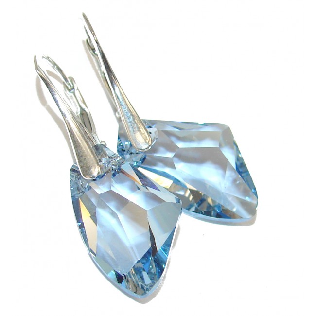 Mesmerizing Rainbow Crystals .925 Sterling Silver handmade earrings