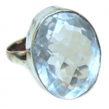White Topaz   .925 Sterling Silver ring size 13