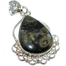 Pure Perfection  Natural Moss Agate .925   Sterling Silver handmade Pendant