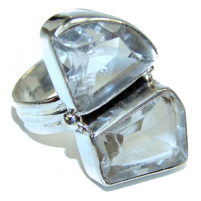 White Topaz .925 Sterling Silver ring size 9