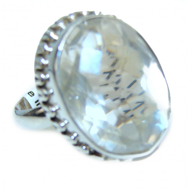 White Topaz .925 Sterling Silver ring size 9 1/2