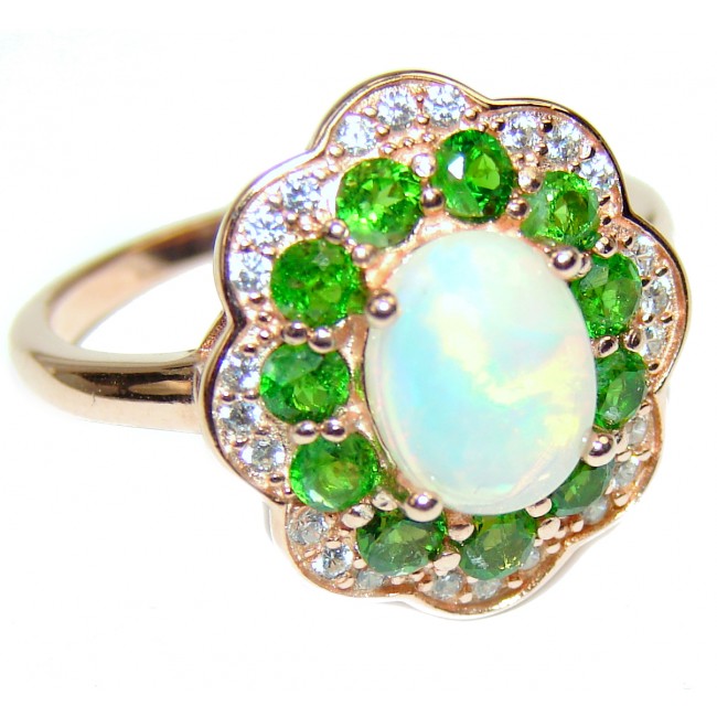 Excellent quality Opal .925 Sterling Silver handcrafted Ring size 9 1/4