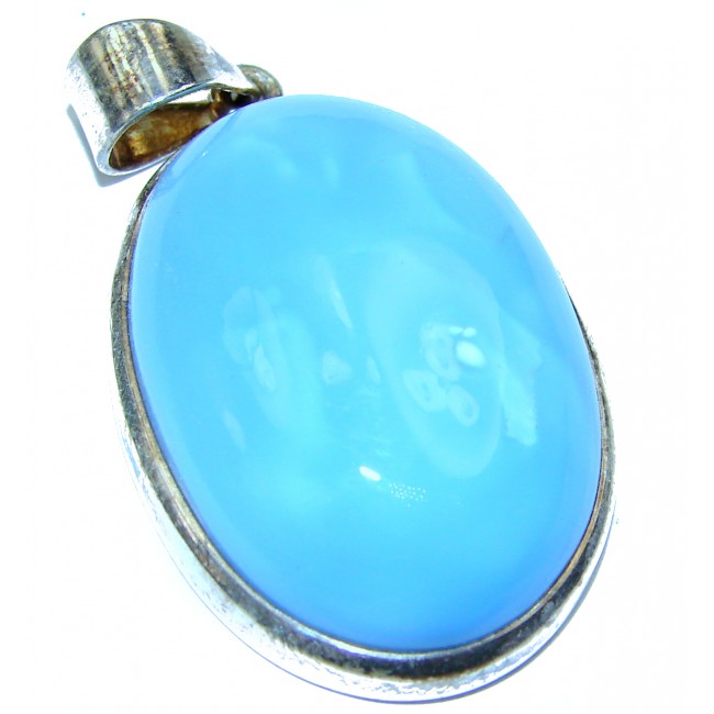 Amazing Angelite .925 Sterling Silver Pendant