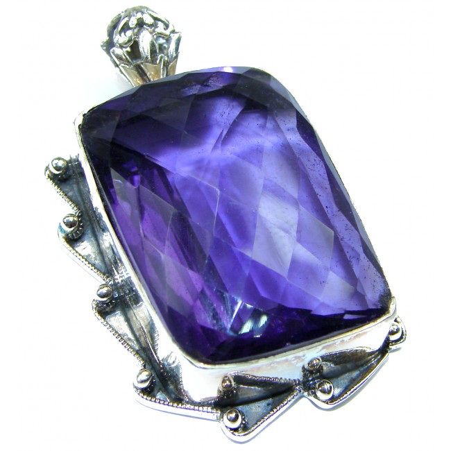 Artisan Design purple Quartz .925 Sterling Silver pendant