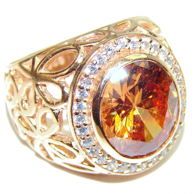 Golden Waves Excellent quality Authentic Topaz Sterling Silver Ring s. 5 3/4