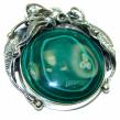 Authentic  best quality Malachite    .925  Sterling Silver handmade Pendant