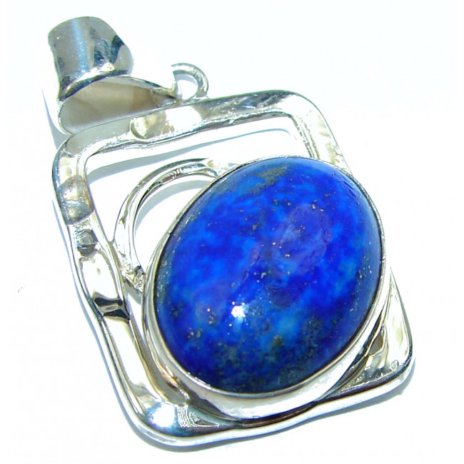 Perfect Lapis Lazuli .925 Sterling Silver handcrafted Pendant