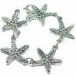 Italy made Starfish Bracelet in best quality  .925 Sterling Silver