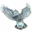 Huge Eagle Pearl Marcasite  .925 Sterling Silver handcrafted  Pendant