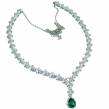 Timless Treasure Emerald   .925 Sterling Silver handcrafted  necklace
